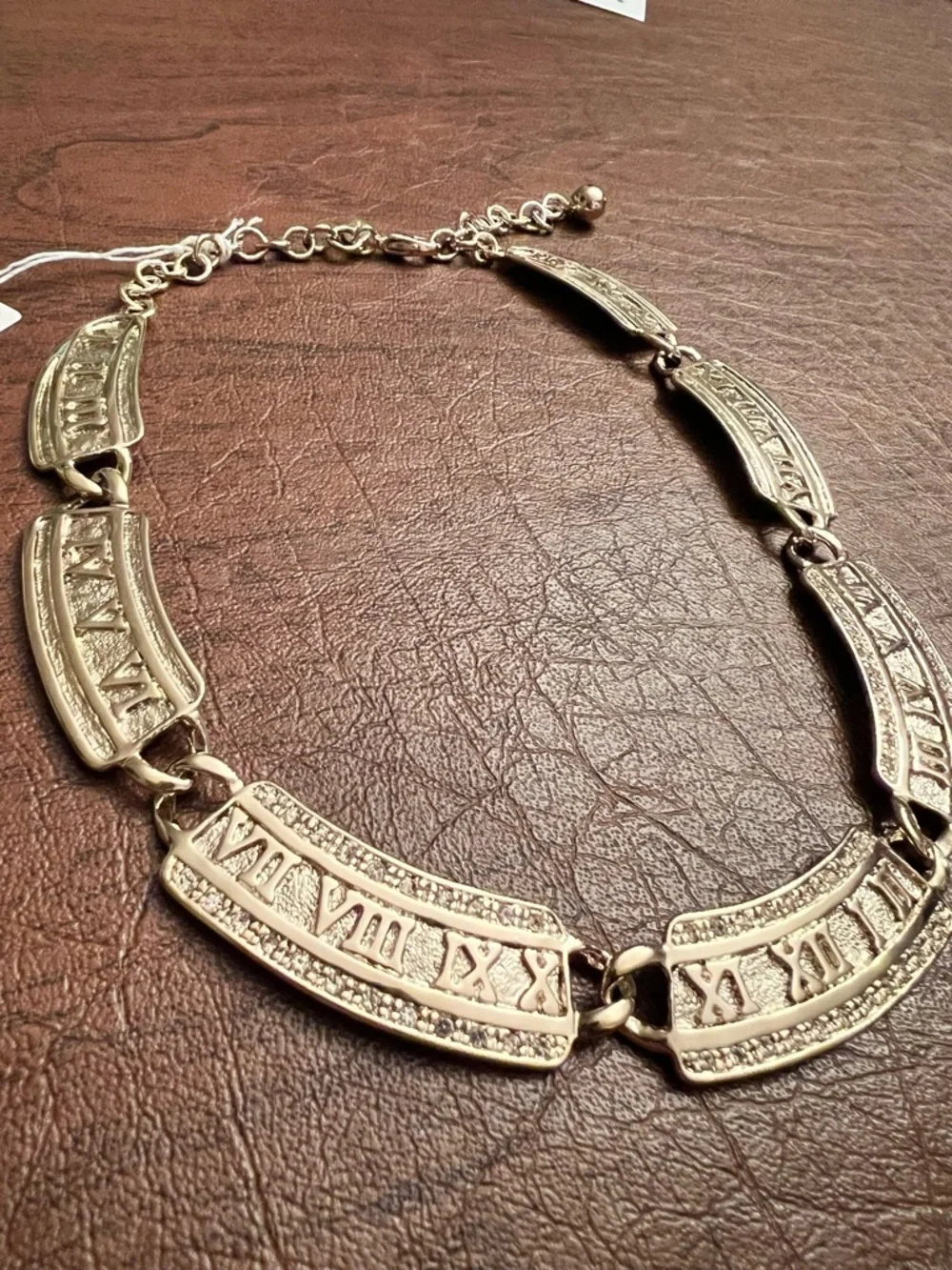 Park Lane Roman Numeral Collar Necklace | Exclusive Vault Item from 90s | New - Picture 3 of 5